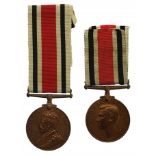 Father & Son Special Constabulary Long Service Medals - George Hopwood & Sergt. George S. Hopwood