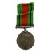 WW2 Defence Medal in Box of Issue with Entitlement Slip - Charles C. Whiteley, Auxiliary Fire Service