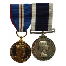 2002 QEII Golden Jubilee Medal & Royal Naval Long Service & Good Conduct Medal Pair - Lieut. S.J. Clements, Royal Navy