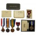 WW1 1914-15 Star Trio and Imperial Service Medal Group of Four with Two Masonic Jewels - Spr. J.S. Arnot, Royal Engineers