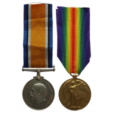 WW1 British War & Victory Medal Pair - Pte. G.E. Adams, 6th Bn. West Yorkshire Regiment