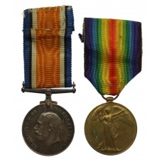 WW1 British War & Victory Medal Pair - Gnr. H.L. Hudson, Royal Artillery