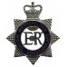 Metropolitan Special Constabulary Senior Officer's Enamelled Cap Badge - Queen's Crown