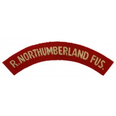 Royal Northumberland Fusiliers (R. NORTHUMBERLAND FUS.) Cloth Shoulder Title