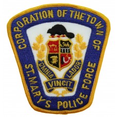 Canadian Corporation of the Town of St. Mary's Police Force Cloth Patch Badge