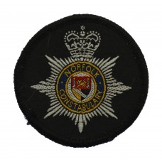Norfolk Constabulary Cloth Beret Badge - Queen's Crown