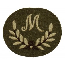 British Army Mortarman (M in Wreath) Cloth Proficiency Arm Badge