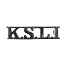 King's Shropshire Light Infantry (K.S.L.I.) Chrome Shoulder Title