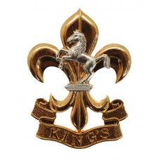 The King's Regiment Bi-Metal Cap Badge