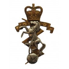 Royal Electrical & Mechanical Engineers (R.E.M.E.) Bi-Metal Cap Badge - Queen's Crown 