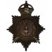 Oldham Borough Police Night Helmet Plate - King's Crown