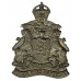 Leicester City Police Chrome Helmet Plate - King's Crown