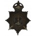 East Suffolk Police Night Helmet Plate - King's Crown