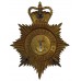 Huntingdonshire Constabulary Night Helmet Plate - Queen's Crown