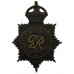 George VI Rotherham Borough Police Black Helmet Plate