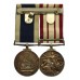 Naval General Service Medal (Clasp - Near East) and Royal Navy Long Service & Good Conduct Medal Pair with Original Certificate of Service - Fleet Chief Writer C.H. Willis, Royal Navy