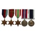 WW2 and Royal Navy Long Service & Good Conduct Medal Group of Five - Leading Stoker K. Rees, Royal Navy