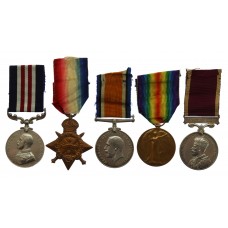 WW1 Military Medal, 1914 Mons Star Trio and LS&GC Medal Group of Five - Sjt. P.W. Winder, Royal Artillery