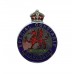 Glamorgan Special Constabulary Enamelled Lapel Badge - King's Crown