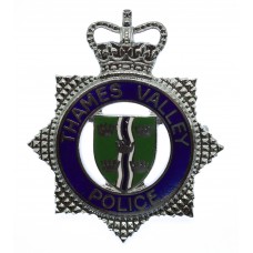 Thames Valley Police Enamelled Cap Badge - Queen's Crown