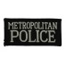 Metropolitan Police Cloth Patch Badge (Black)