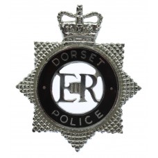 Dorset Police Senior Officer's Enamelled Cap Badge - Queen's Crow