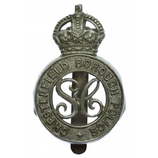 Chesterfield Borough Police Special Constabulary Cap Badge - King's Crown