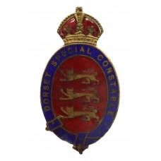 Dorset Special Constabulary Enamelled Lapel Badge - King's Crown