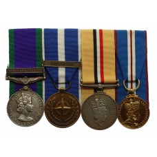 Campaign Service Medal (Clasp - Northern Ireland), NATO Kosovo, Iraq Medal and Golden Jubilee Medal Group of Four - L.Cpl. P.S. Cook, Royal Logistic Corps