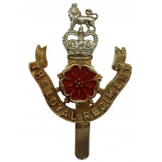 The Loyal Regiment Anodised (Staybrite) Cap Badge - Queen's Crown