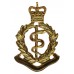 Royal Army Medical Corps (R.A.M.C.) Officer's Silvered and Gilt Cap Badge - Queen's Crown