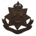 East Surrey Regiment Officer's Service Dress Cap Badge - King's Crown