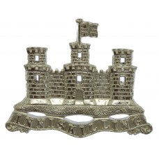 Royal Inniskilling Fusiliers Silver Plated Piper's Cap Badge 