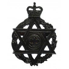 Royal Army Chaplain's Department (Jewish) Cap Badge - Queen's Crown