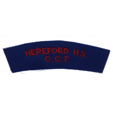 Hereford High School C.C.F. Cloth Shoulder Title