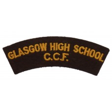 Glasgow High School C.C.F. Cloth Shoulder Title
