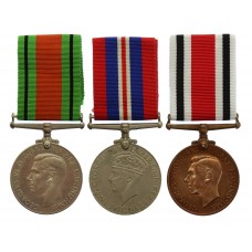 WW2 Defence Medal, War Medal and George VI Special Constabulary Long Service Medal Group of Three - Frank Trevor