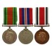 WW2 Defence Medal, War Medal and George VI Special Constabulary Long Service Medal Group of Three - Frank Trevor