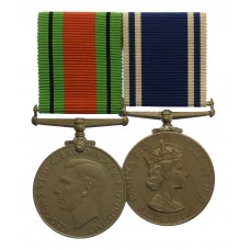 WW2 Defence Medal and EIIR Police Long Service & Good Conduct Medal - Chief Supt. Jack. H. Crickitt, Southend-on-Sea Constabulary