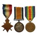 WW1 1914-15 Star Medal Trio - Pte. A.E. Wise, 8th Bn. Leicestershire Regiment - Wounded