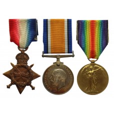 WW1 1914-15 Star Medal Trio - Articifer Engineer (Lt Cdr (E) Ret'd) T.W.S. Hook, Royal Navy