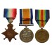 WW1 1914-15 Star Medal Trio - Articifer Engineer (Lt Cdr (E) Ret'd) T.W.S. Hook, Royal Navy