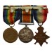 WW1 Prisoner of War 1914 Mons Star Medal Trio - Sjt. H.C.J. Barton, 1st Bn. East Lancashire Regiment 