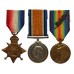 WW1 Mentioned in Despatches 1914-15 Star Medal Trio - L.Cpl. F.J. Webb, 1st Bn. Royal Marine Light Infantry (attd. X/63rd T.M. Bty.)