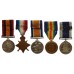  Queen's South Africa Medal, 1915-15 Star Trio and Edward VII RN Long Service & Good Conduct Medal Group of Five - Col. Sgt. E. Freeman, Royal Marine Light Infantry