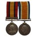 Queen's South Africa Medal (Clasp - Cape Colony) and WW1 British War Medal Pair - Reverend William Shuckburgh Swayne (Bishop of Lincoln 1920-1932)