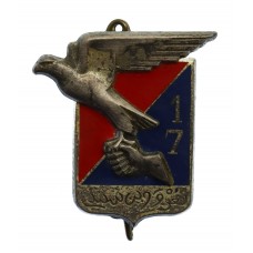 France WW2 17th Moroccan Signal Regiment Breast Badge