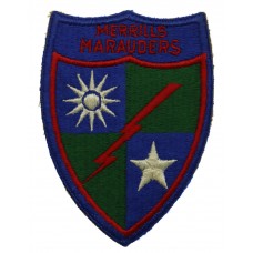 U.S.A. WW2 Merrill's Marauders Cloth Formation Sign