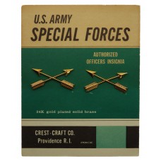 U.S.A. Pair of Special Forces Officer Collar Badges