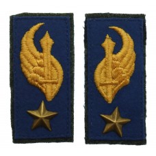 Italy Pair of WW2 Royal Italian Army 2nd Lieutenant Collar Badges